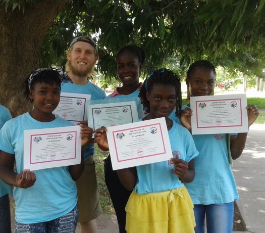 Pebane Girls with Certificates